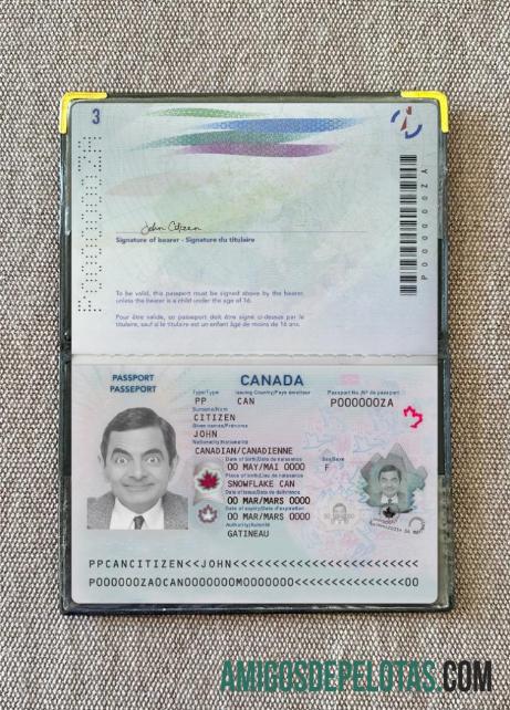 Passaporte Canadá 2023 Versão Atual 2 Photolook exemplo